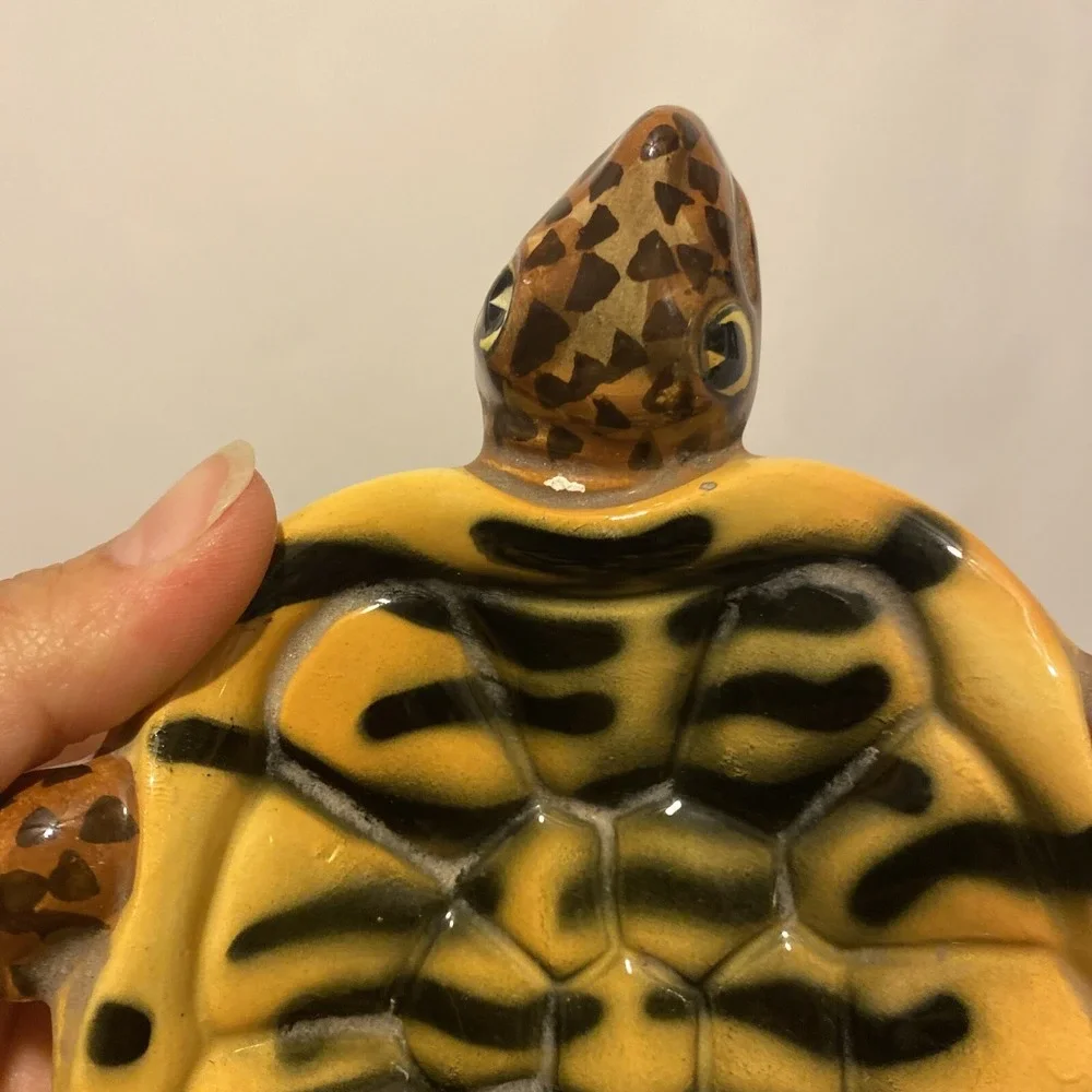 Vintage Tilso Japan Ceramic Sea Turtle Trinket Soap Holder Dish